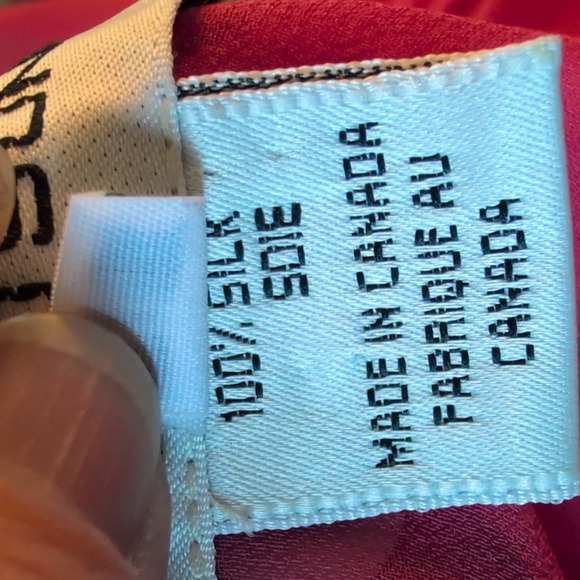 Vintage 1980s Alfred Sung Silk Two-Piece Lace Overlay Top Set – Size 4 - Picture 11 of 12